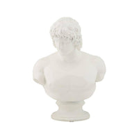 Oggettistica Encausto, Complemento d'arredo, Articolo decorativo, Accessorio d'arredo, 18x13 h25 cm, Bianco