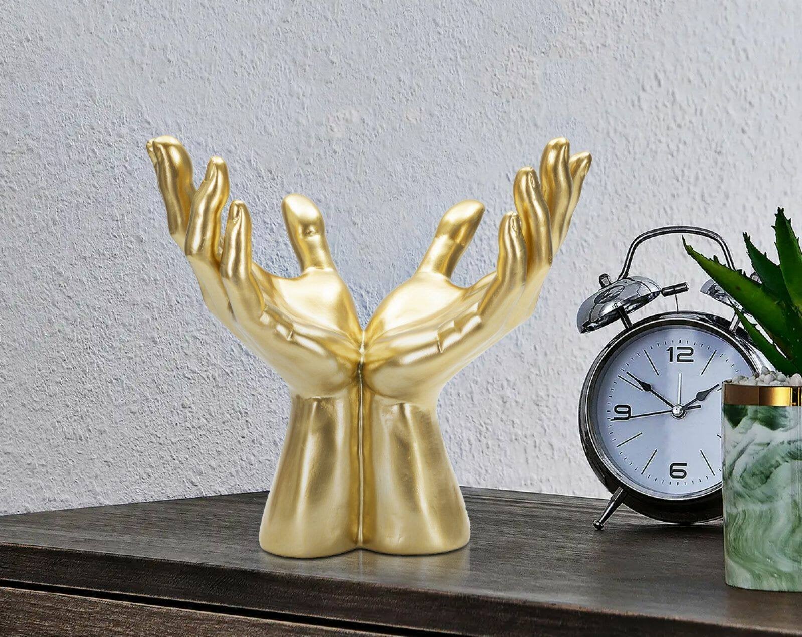 Oggettistica Arabica, Complemento d'arredo, Articolo decorativo, Accessorio d'arredo, 25x15 h24 cm, Oro