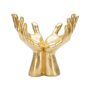 Oggettistica Arabica, Complemento d'arredo, Articolo decorativo, Accessorio d'arredo, 25x15 h24 cm, Oro