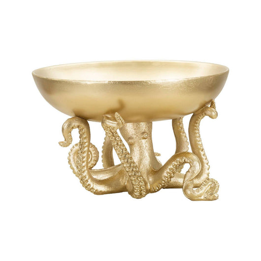Oggettistica Roy, Complemento d'arredo, Articolo decorativo, Accessorio d'arredo, 30x30 h18 cm, Oro