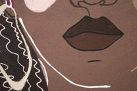 Quadro Eduardo, Dipinto da parete, Pannello ornamentale, Accessorio decorativo, 80x3 h100 cm, Marrone