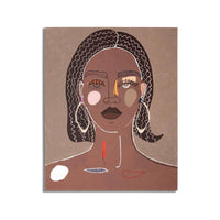 Quadro Eduardo, Dipinto da parete, Pannello ornamentale, Accessorio decorativo, 80x3 h100 cm, Marrone