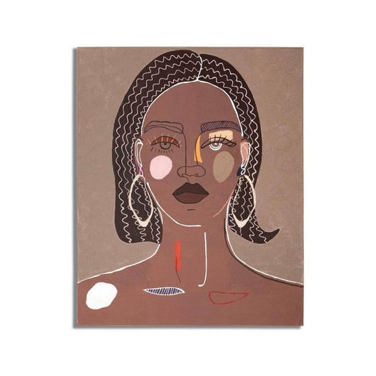 Quadro Eduardo, Dipinto da parete, Pannello ornamentale, Accessorio decorativo, 80x3 h100 cm, Marrone