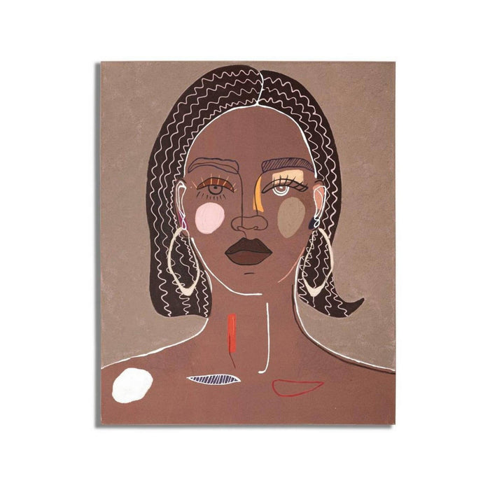 Quadro Eduardo, Dipinto da parete, Pannello ornamentale, Accessorio decorativo, 80x3 h100 cm, Marrone