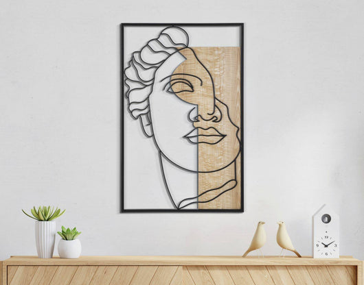 Pannello decorativo Festa, Pannello artistico, Pannello ornamentale, Accessorio decorativo, 50x2 h80 cm, Multicolore