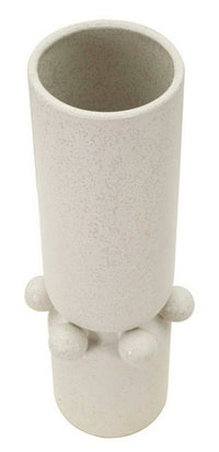 Oggettistica Tom, Complemento d'arredo, Articolo decorativo, Accessorio d'arredo, Crema, 16x16 h41 cm