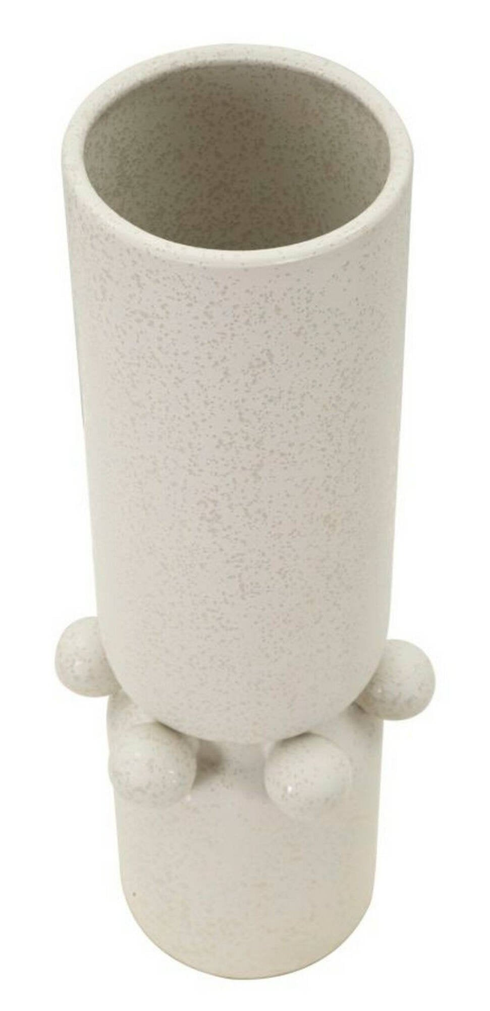 Oggettistica Tom, Complemento d'arredo, Articolo decorativo, Accessorio d'arredo, Crema, 16x16 h41 cm