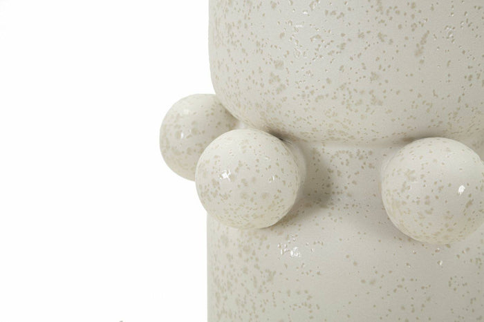 Oggettistica Tom, Complemento d'arredo, Articolo decorativo, Accessorio d'arredo, Crema, 16x16 h41 cm