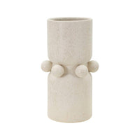 Oggettistica Tom, Complemento d'arredo, Articolo decorativo, Accessorio d'arredo, Crema, 16x16 h28 cm