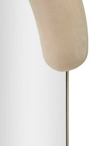 Specchio Shot, Specchiera, Articolo d'arredo a muro, Decorazione con specchio, 60x7 h160 cm, Crema