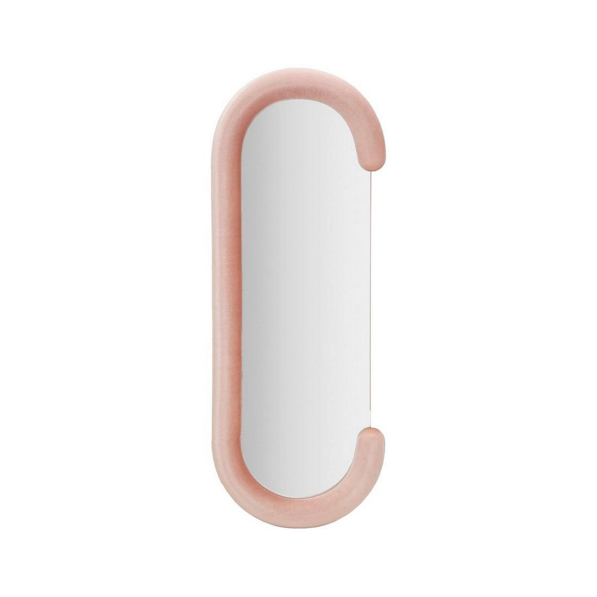 Specchio Shot, Specchiera, Articolo d'arredo a muro, Decorazione con specchio, 60x7 h160 cm, Rosa