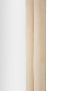 Specchio Segal, Specchiera, Articolo d'arredo a muro, Decorazione con specchio, 60x4 h160 cm, Crema