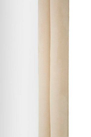 Specchio Segal, Specchiera, Articolo d'arredo a muro, Decorazione con specchio, 60x4 h160 cm, Crema