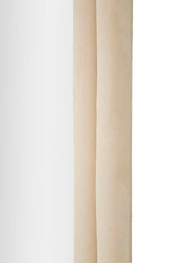Specchio Segal, Specchiera, Articolo d'arredo a muro, Decorazione con specchio, 60x4 h160 cm, Crema