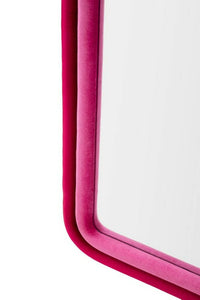 Specchio Segal, Specchiera, Articolo d'arredo a muro, Decorazione con specchio, 60x4 h160 cm, Fucsia