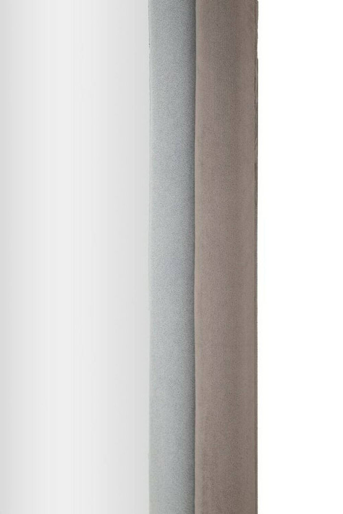 Specchio Segal, Specchiera, Articolo d'arredo a muro, Decorazione con specchio, 60x4 h160 cm, Tortora e Grigio