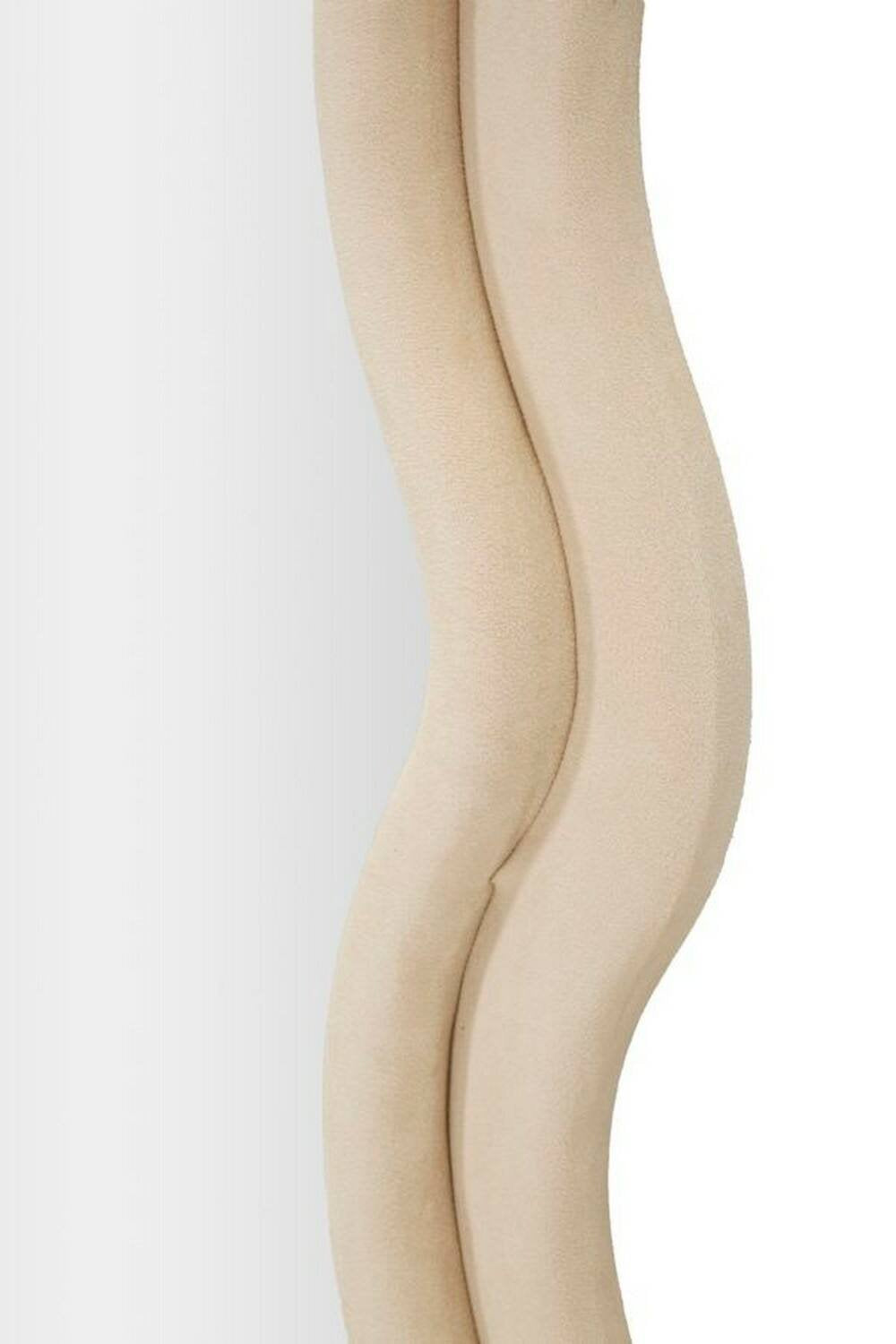 Specchio Allen, Specchiera, Articolo d'arredo a muro, Decorazione con specchio, 60x6 h160 cm, Crema