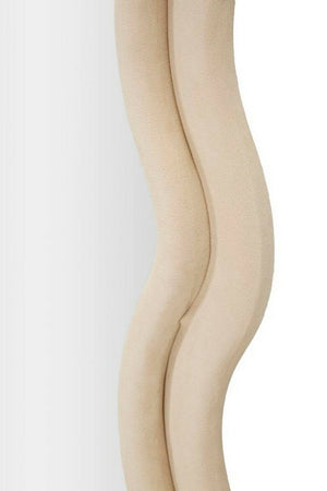 Specchio Allen, Specchiera, Articolo d'arredo a muro, Decorazione con specchio, 60x6 h160 cm, Crema