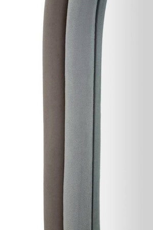 Specchio Marinetti, Specchiera, Articolo d'arredo a muro, Decorazione con specchio, 60x4 h90 cm, Tortora e Grigio