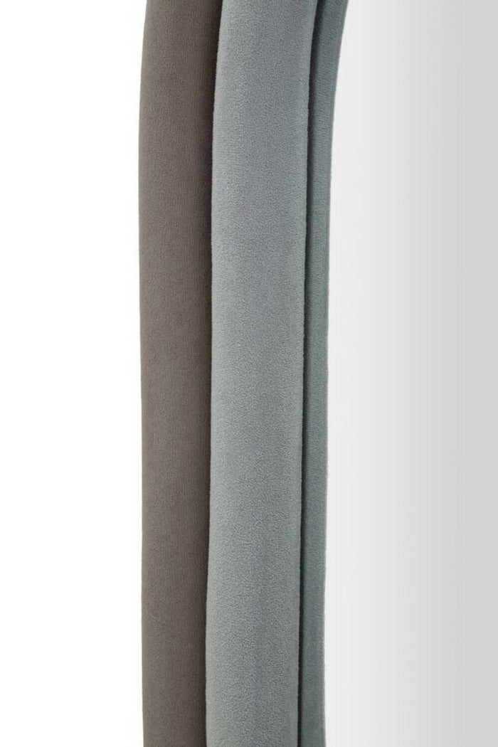 Specchio Marinetti, Specchiera, Articolo d'arredo a muro, Decorazione con specchio, 60x4 h90 cm, Tortora e Grigio