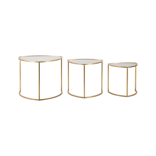 Tavolino da salotto Adrian, Tavolo basso da caffè, Portariviste per divano, Ripiano da soggiorno, 60x60 h50 cm, Oro