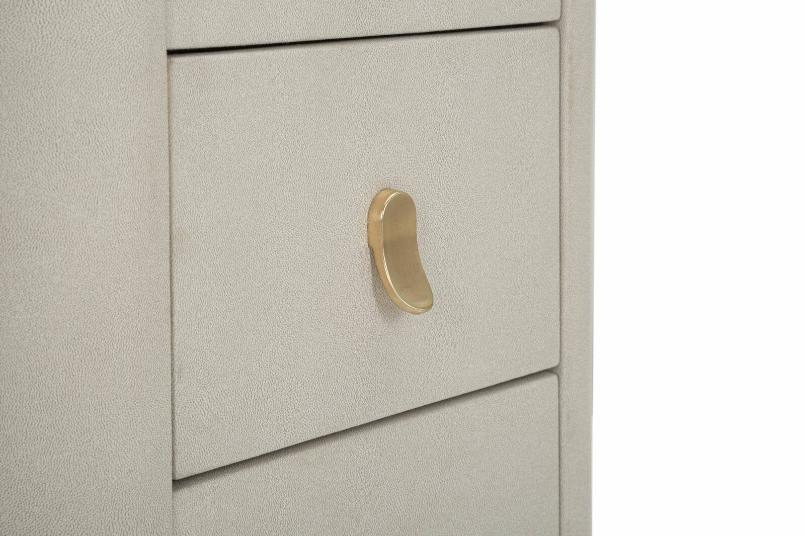 Toeletta Apoteosi, Tavolo da toeletta, Postazione da trucco, Mobile consolle, 120x40 h75 cm, Crema e Oro