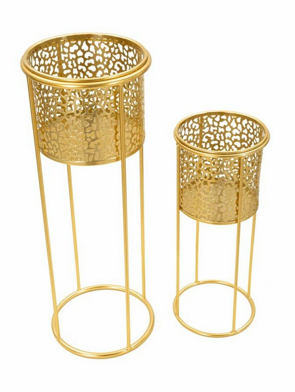 Oggettistica Robert, Complemento d'arredo, Articolo decorativo, Accessorio d'arredo, Oro, 17x17 h46 cm
