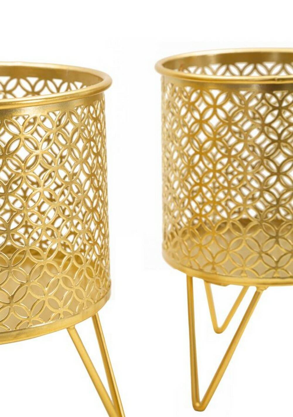 Oggettistica Vif, Complemento d'arredo, Articolo decorativo, Accessorio d'arredo, 16x16 h20 cm, Oro