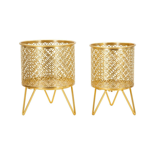 Oggettistica Vif, Complemento d'arredo, Articolo decorativo, Accessorio d'arredo, 16x16 h20 cm, Oro