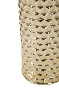 Lampada da tavolo Supreme, Luce da scrivania, Luminaria da ufficio, Lampada da lavoro, Bianco e Oro, 30x30 h48 cm