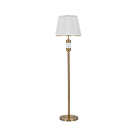 Lampada da terra Grisaille, Luce da terra, Lampada da pavimento, Lampada a stelo, 41x41 h160 cm, Bianco e Oro