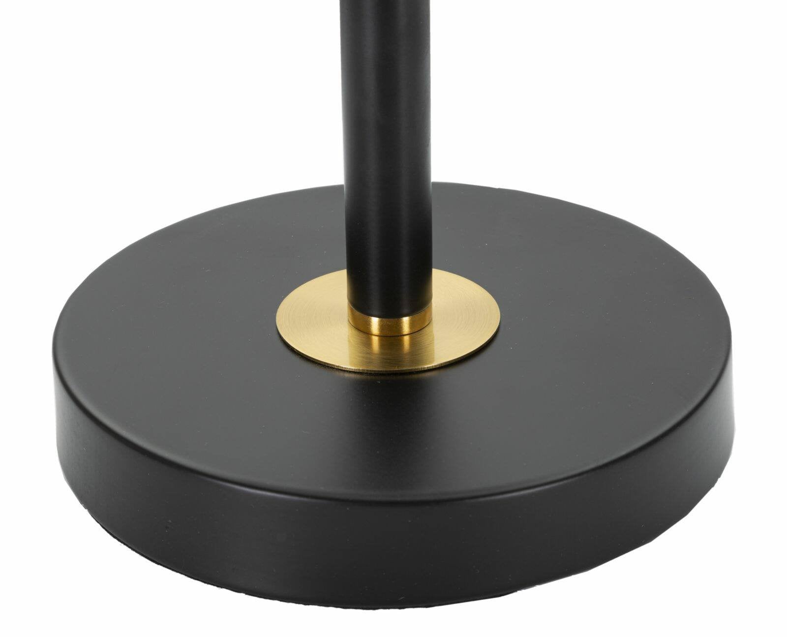 Lampada da tavolo Chiaroscuro, Luce da scrivania, Luminaria da ufficio, Lampada da lavoro, 25x25 h48 cm, Nero e Oro