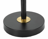 Lampada da tavolo Chiaroscuro, Luce da scrivania, Luminaria da ufficio, Lampada da lavoro, 25x25 h48 cm, Nero e Oro