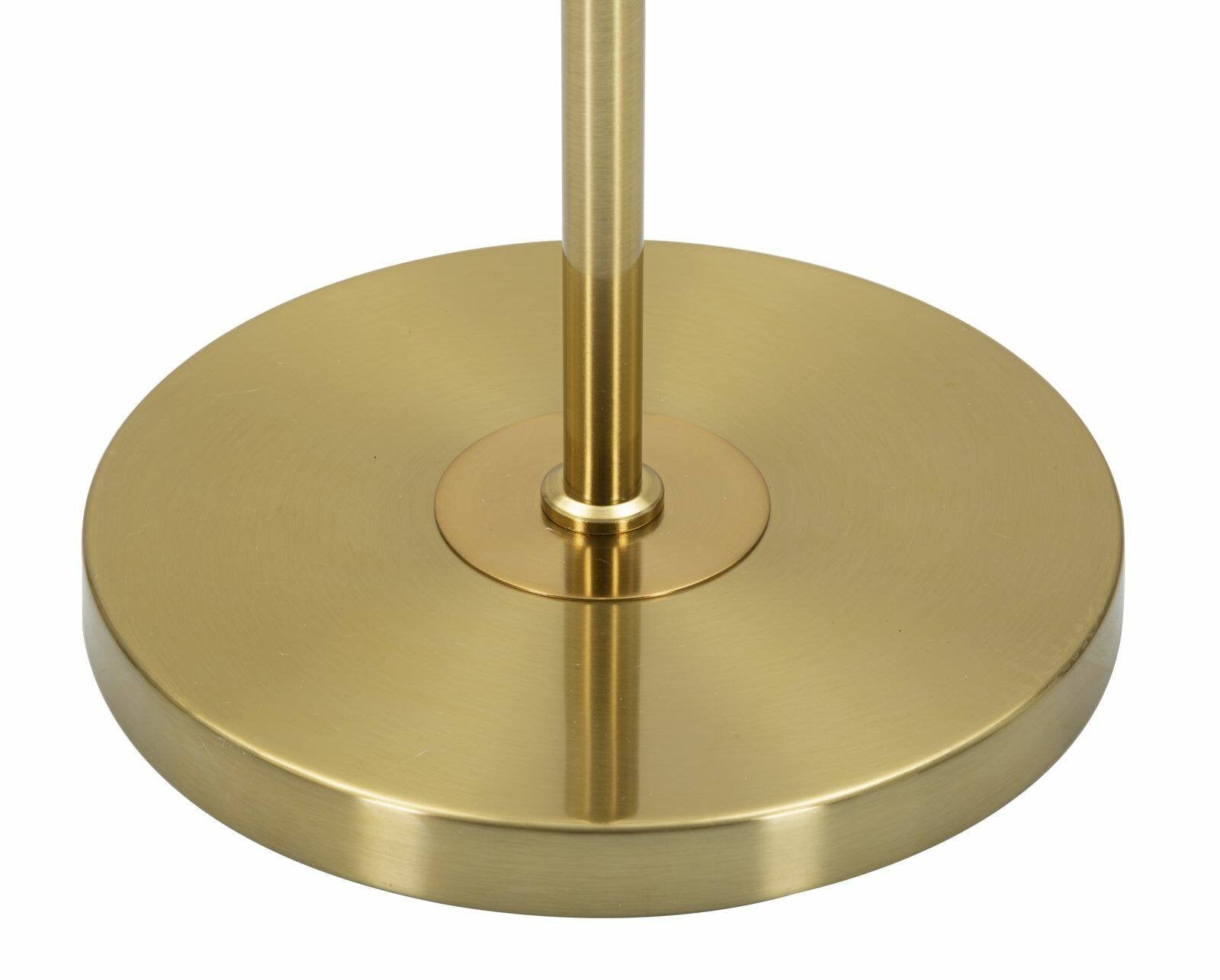 Lampada da terra Telero, Luce da terra, Lampada da pavimento, Lampada a stelo, 40x40 h151 cm, Bianco e Oro