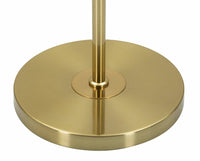 Lampada da terra Telero, Luce da terra, Lampada da pavimento, Lampada a stelo, 40x40 h151 cm, Bianco e Oro