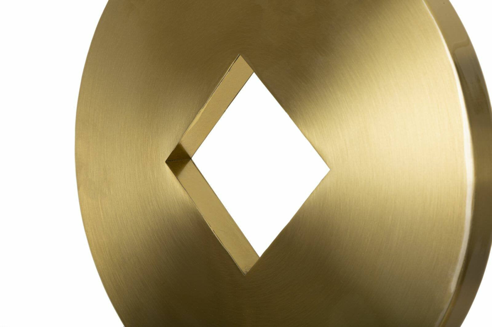 Lampada da terra Telero, Luce da terra, Lampada da pavimento, Lampada a stelo, 40x40 h151 cm, Bianco e Oro