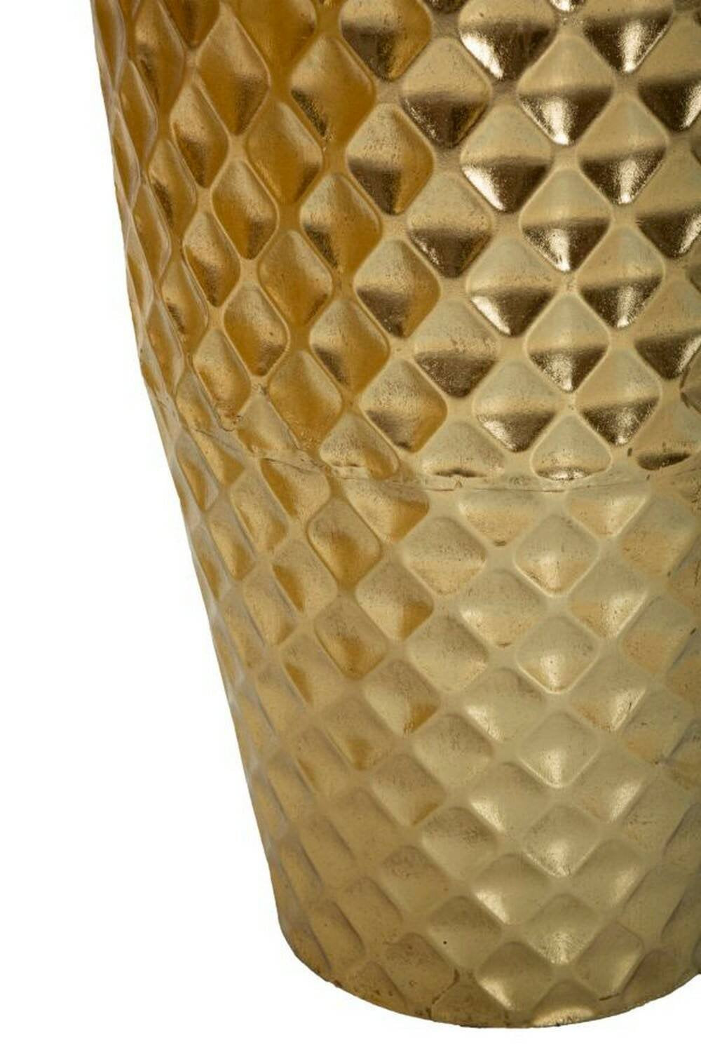 Set di 3 vasi Manara, Complemento d'arredo, Anfora, Accessorio d'arredo, 48x48 h110 cm, Oro