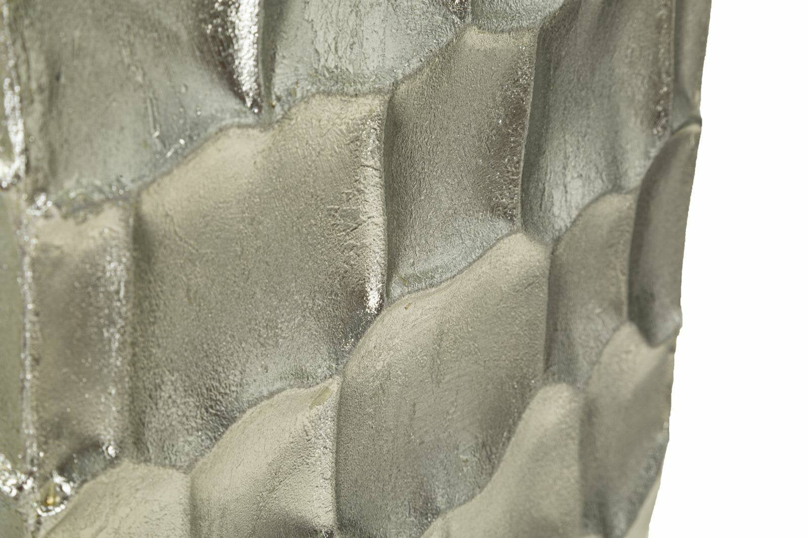 Set di 3 vasi Cavatore, Complemento d'arredo, Anfora, Accessorio d'arredo, 38x38 h91 cm, Argento