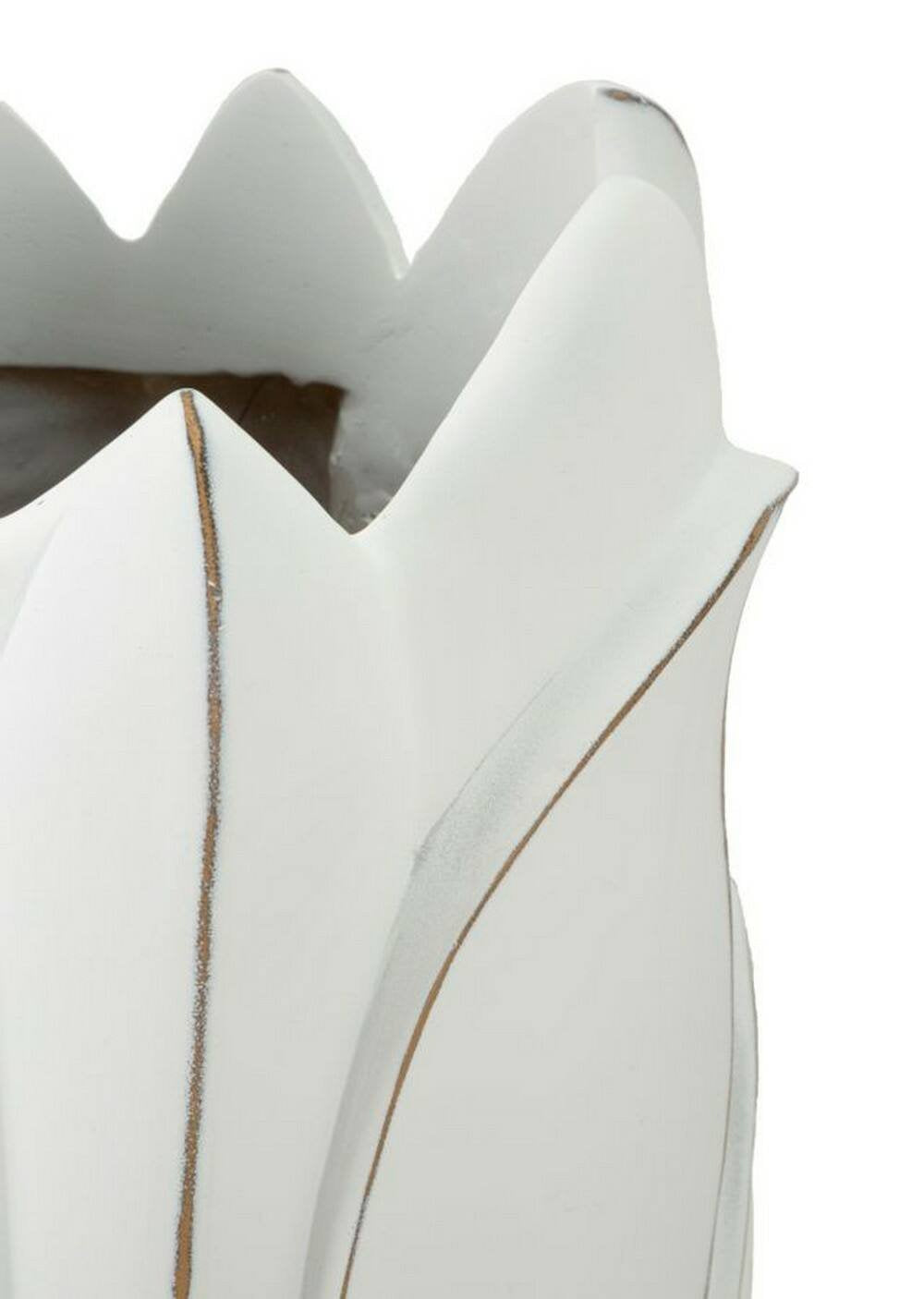 Vaso Brabbia, Complemento d'arredo, Articolo decorativo, Accessorio d'arredo, 31x31 h69 cm, Bianco