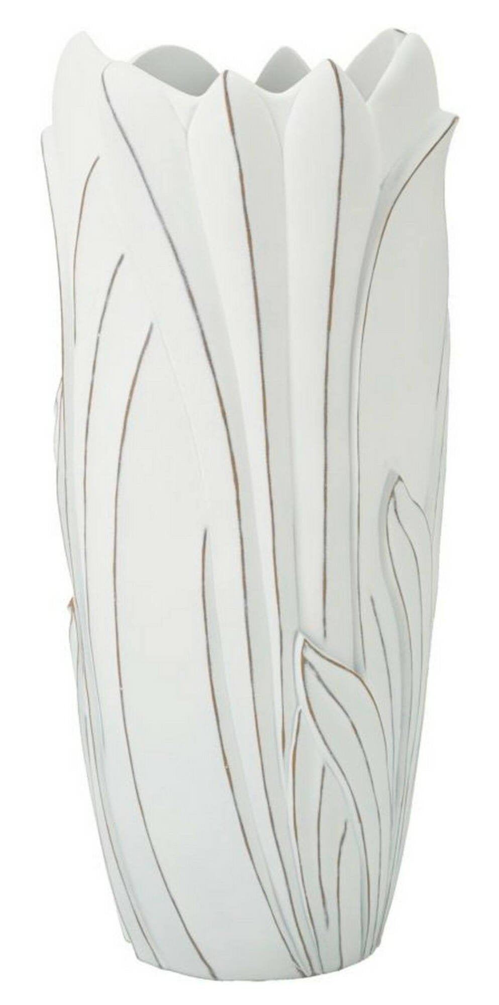 Vaso Brabbia, Complemento d'arredo, Articolo decorativo, Accessorio d'arredo, 31x31 h69 cm, Bianco