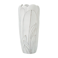 Vaso Brabbia, Complemento d'arredo, Articolo decorativo, Accessorio d'arredo, 31x31 h69 cm, Bianco
