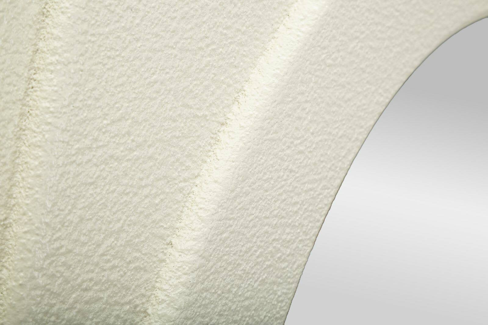 Specchio Pregola, Specchiera, Articolo d'arredo a muro, Decorazione con specchio, 90x4 h165 cm, Bianco