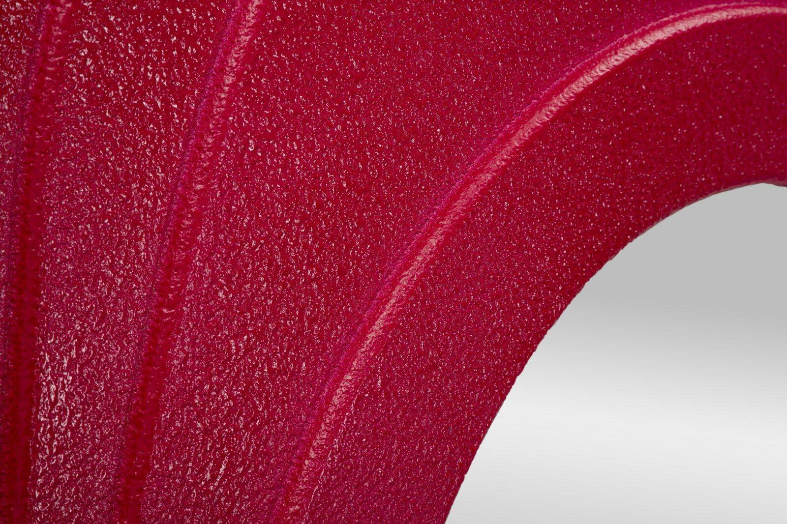 Specchio Pregola, Specchiera, Articolo d'arredo a muro, Decorazione con specchio, 90x4 h165 cm, Fucsia