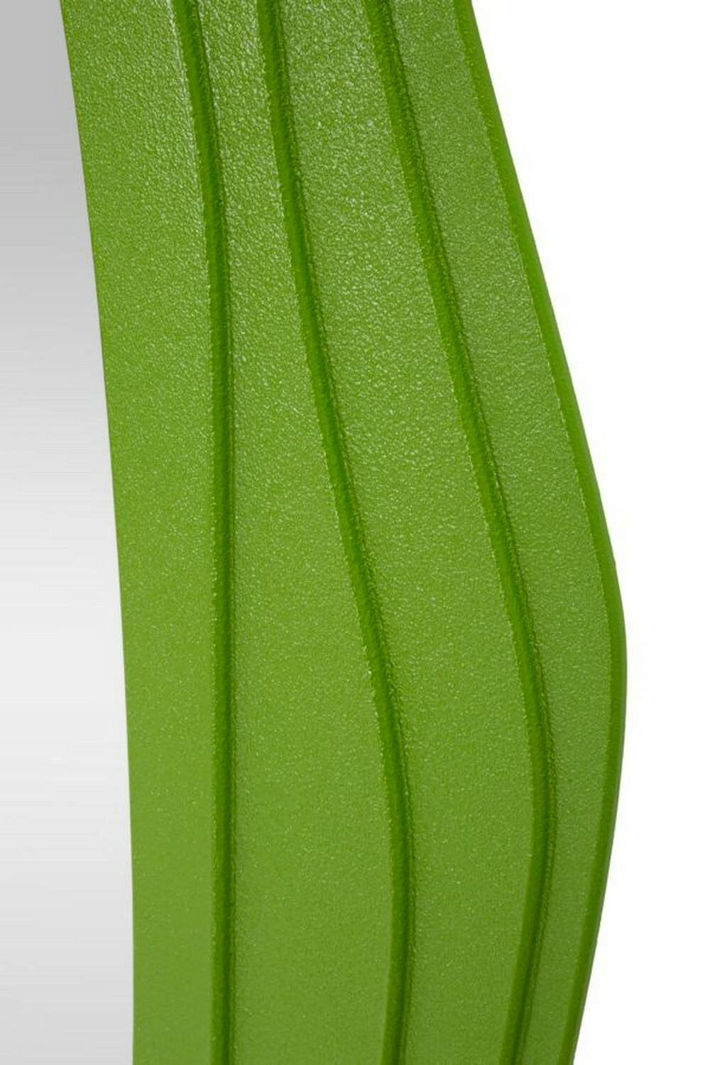 Specchio Pregola, Specchiera, Articolo d'arredo a muro, Decorazione con specchio, 90x4 h165 cm, Verde
