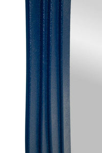 Specchio Pregola, Specchiera, Articolo d'arredo a muro, Decorazione con specchio, 90x4 h165 cm, Blu