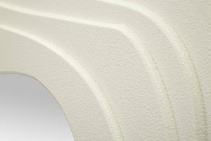 Specchio Brennero, Specchiera, Articolo d'arredo a muro, Decorazione con specchio, 90x4 h97 cm, Bianco