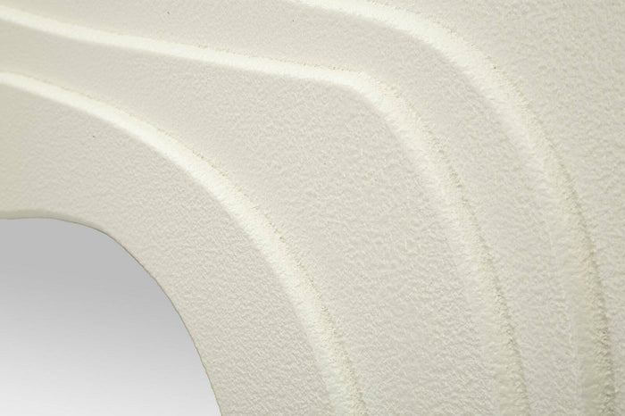 Specchio Brennero, Specchiera, Articolo d'arredo a muro, Decorazione con specchio, 90x4 h97 cm, Bianco