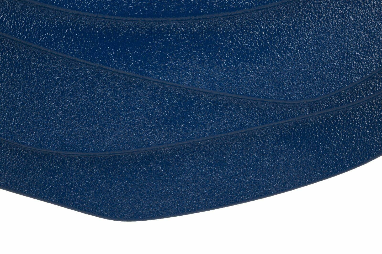 Specchio Brennero, Specchiera, Articolo d'arredo a muro, Decorazione con specchio, 90x4 h97 cm, Blu