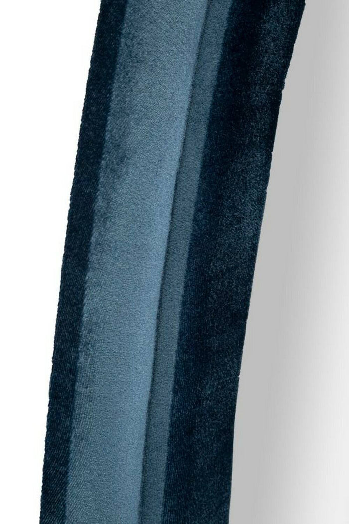 Specchio Brione, Specchiera, Articolo d'arredo a muro, Decorazione con specchio, 40x4 h160 cm, Blu