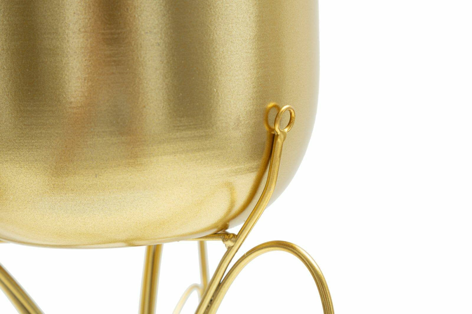 Portavasi Monti, Complemento d'arredo, Articolo decorativo, Accessorio d'arredo, Oro, 22x22 h40 cm